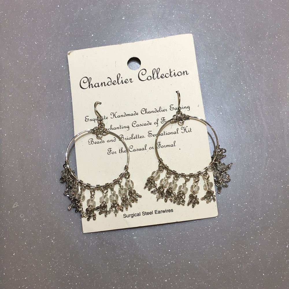 🌕fancy fun circular round crystal Earrings